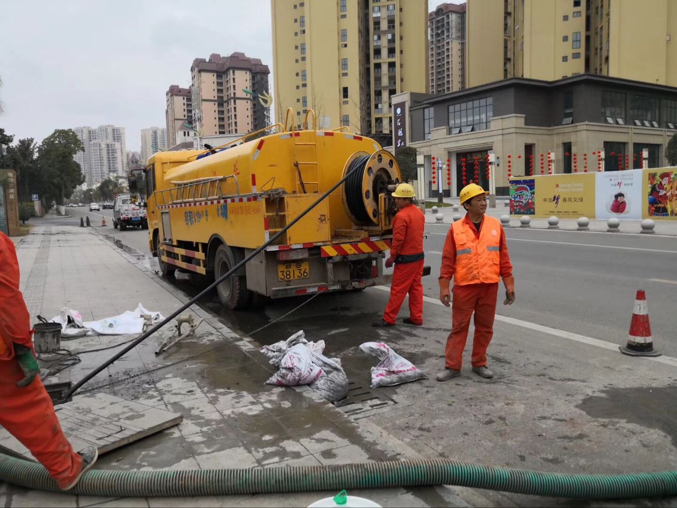 庐阳排污管道清淤-管道清洗